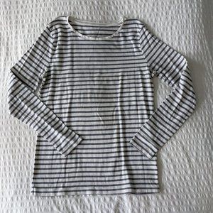 A NEW DAY STRIPED LONG SLEEVE TEE